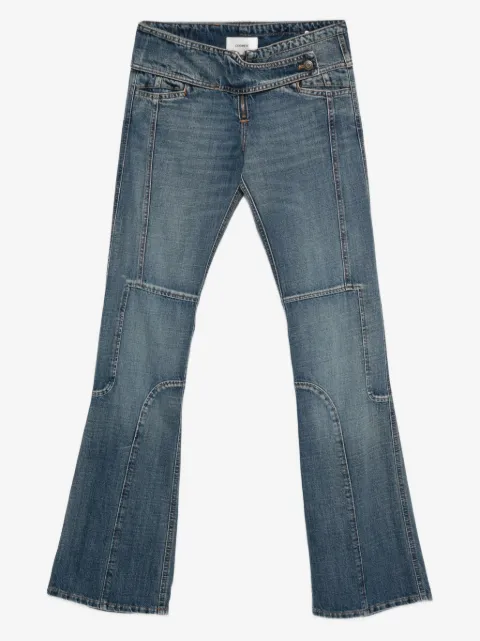 Coperni panelled flared jeans