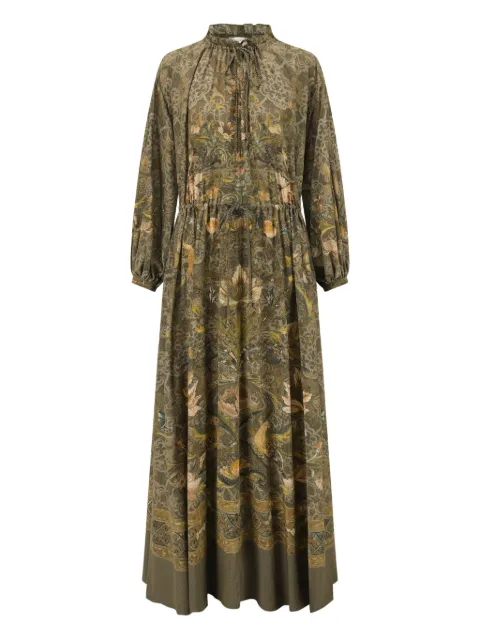 INTO THE EAST 花卉印花抽绳连衣裙