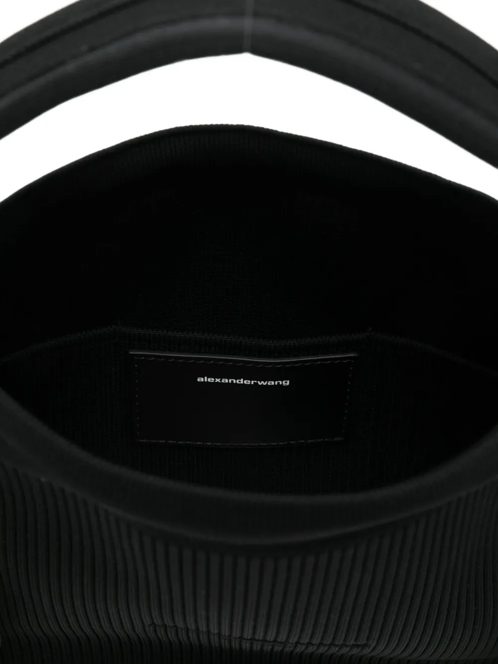 Alexander Wang Small Ryan Ribbed Tote Bag In Black