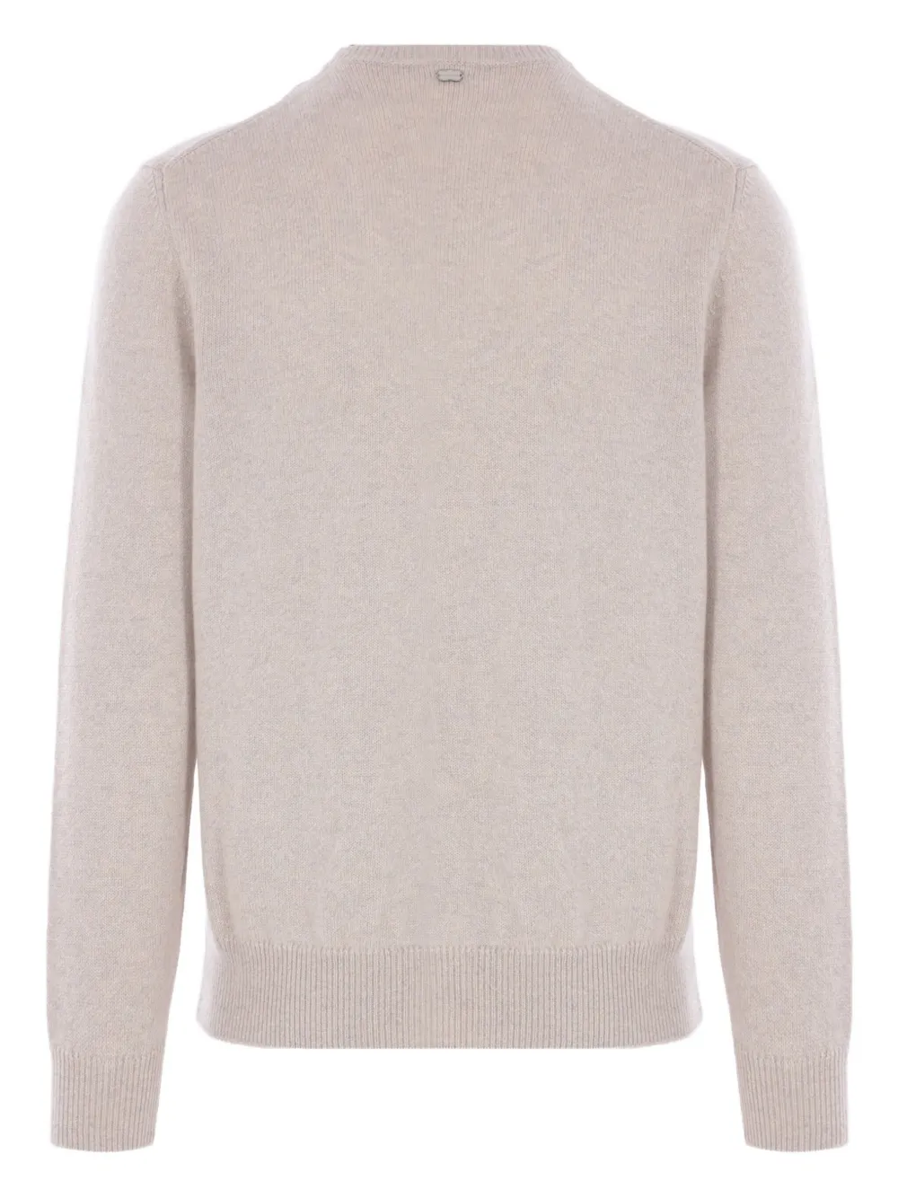 Agnona Crew-neck Ribbed-trim Sweater In Neutral