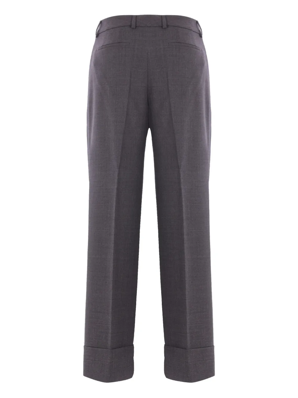 Incotex cuffed wool trousers - Grijs
