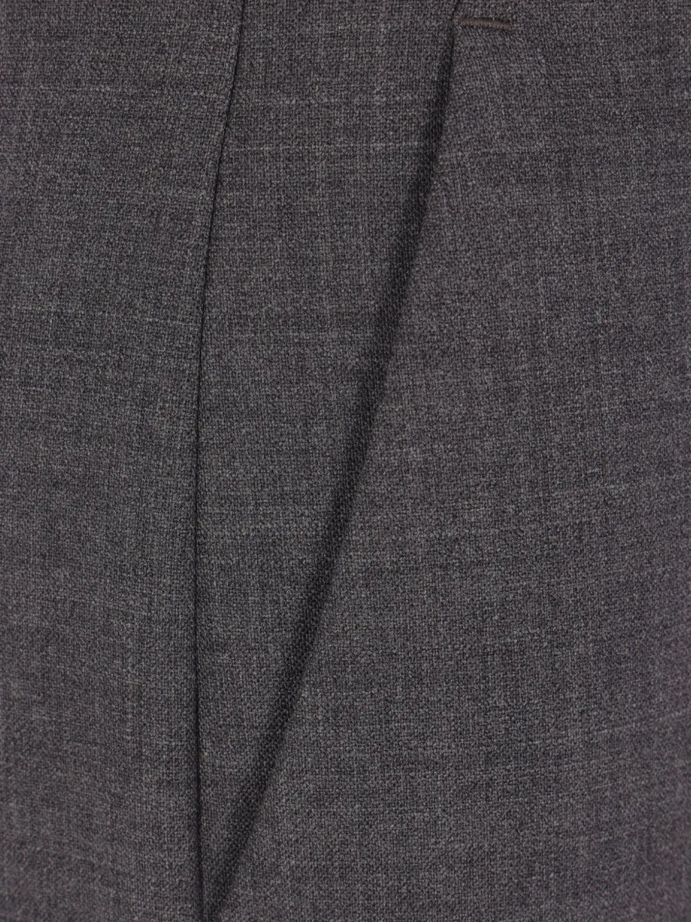 Incotex Cuffed Wool Trousers In Black