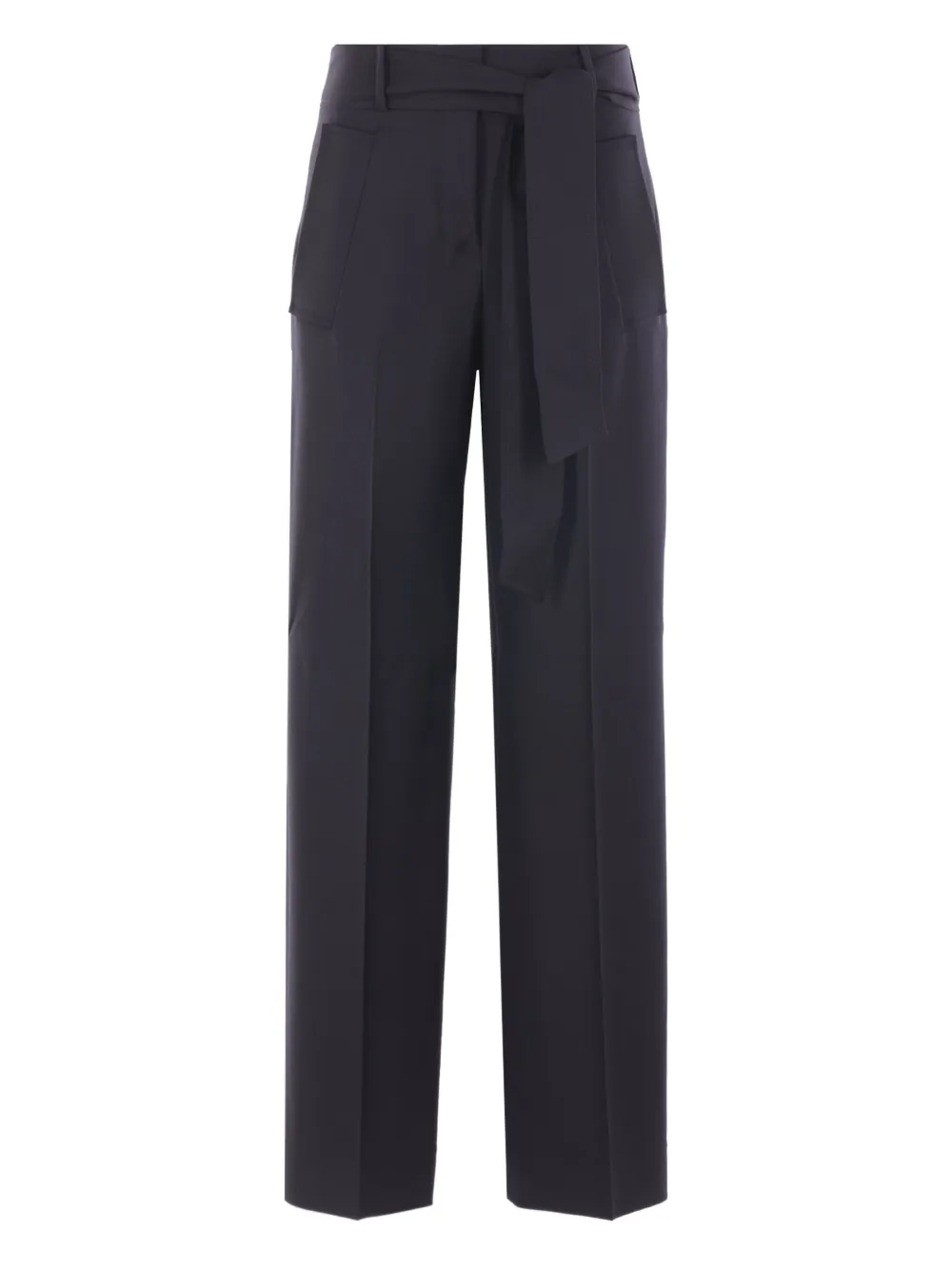 Incotex belted wide-leg trousers | Black | Image 1