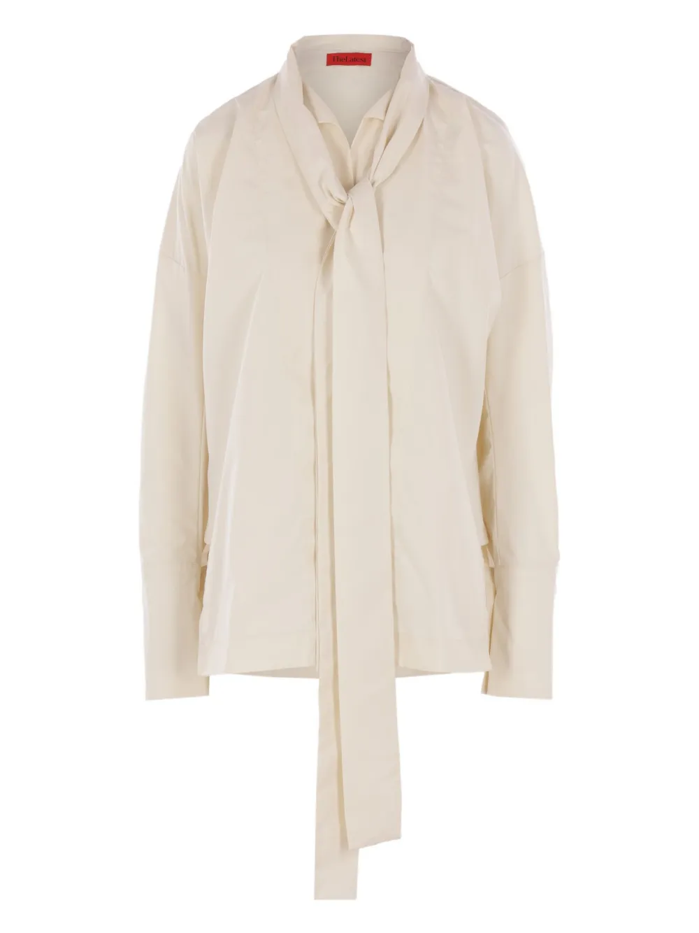 THELATEST lavallière collar shirt | Neutrals | Image 1