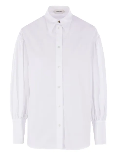 phaeonia puff-sleeve collar shirt