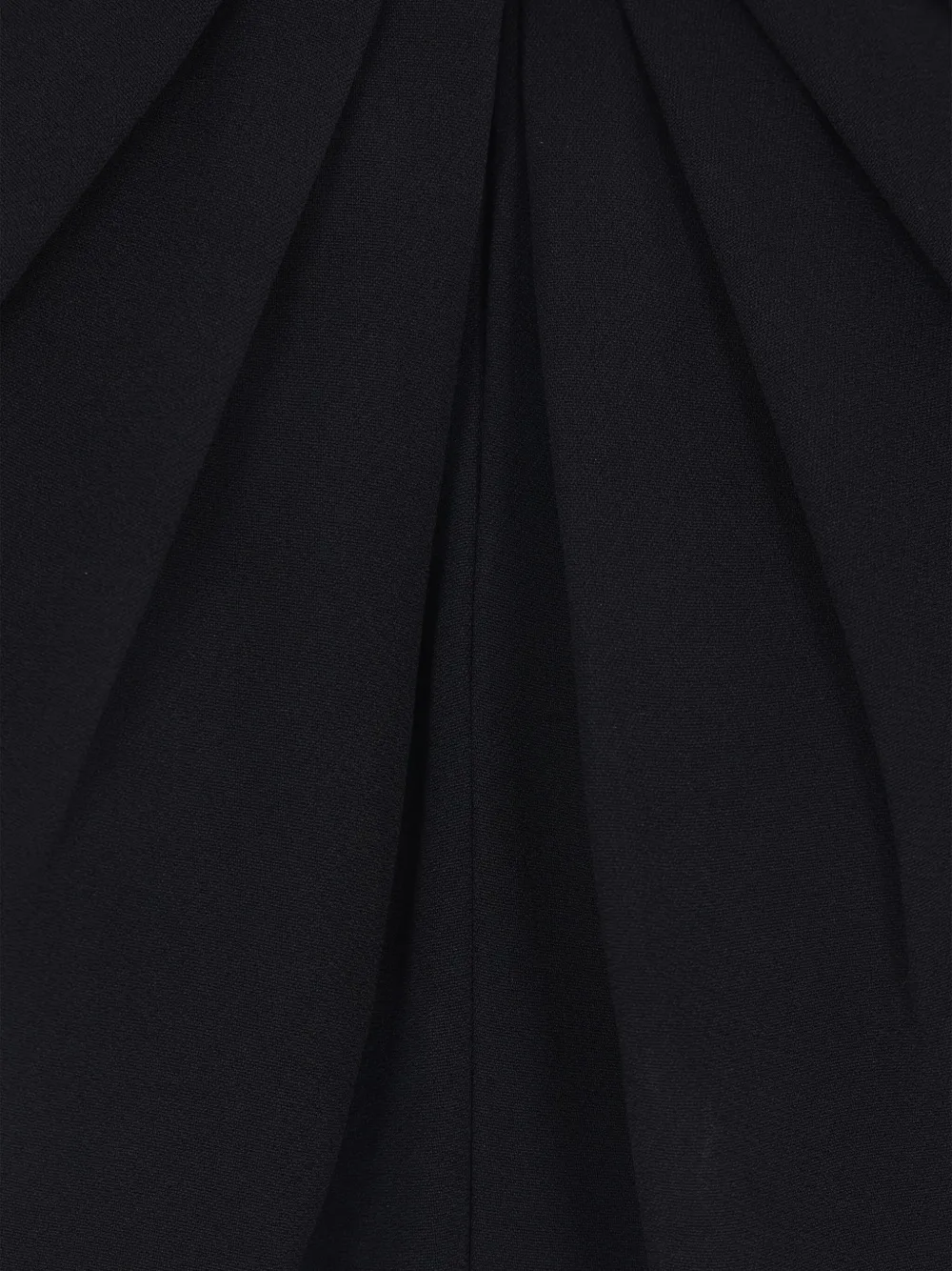 Elie Saab Jumpsuit met gedrapeerde rug en gesp Zwart