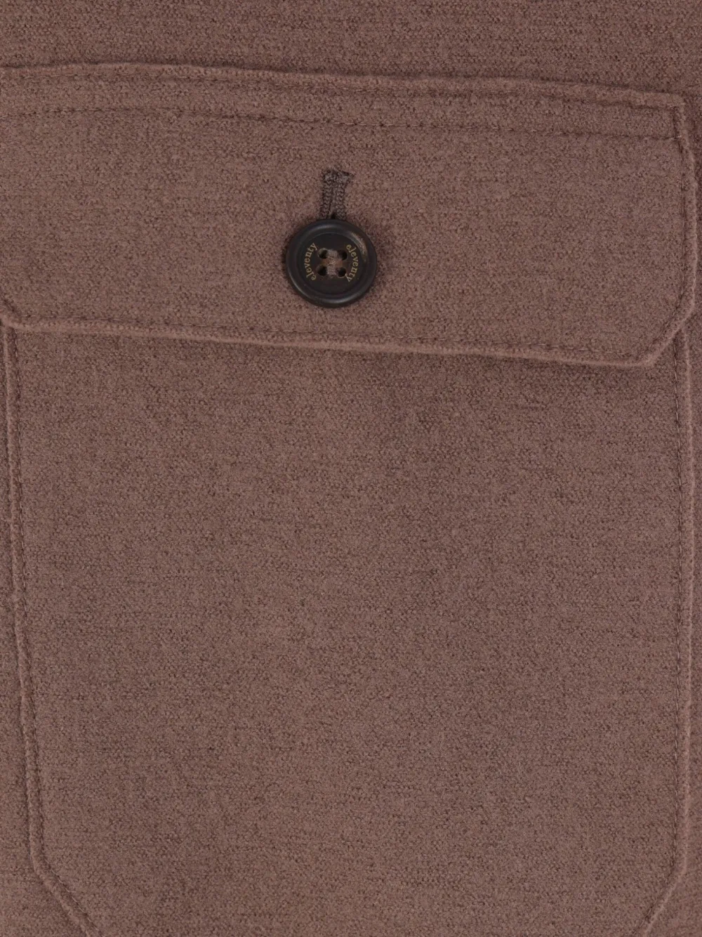 Eleventy Wollen overhemd Bruin