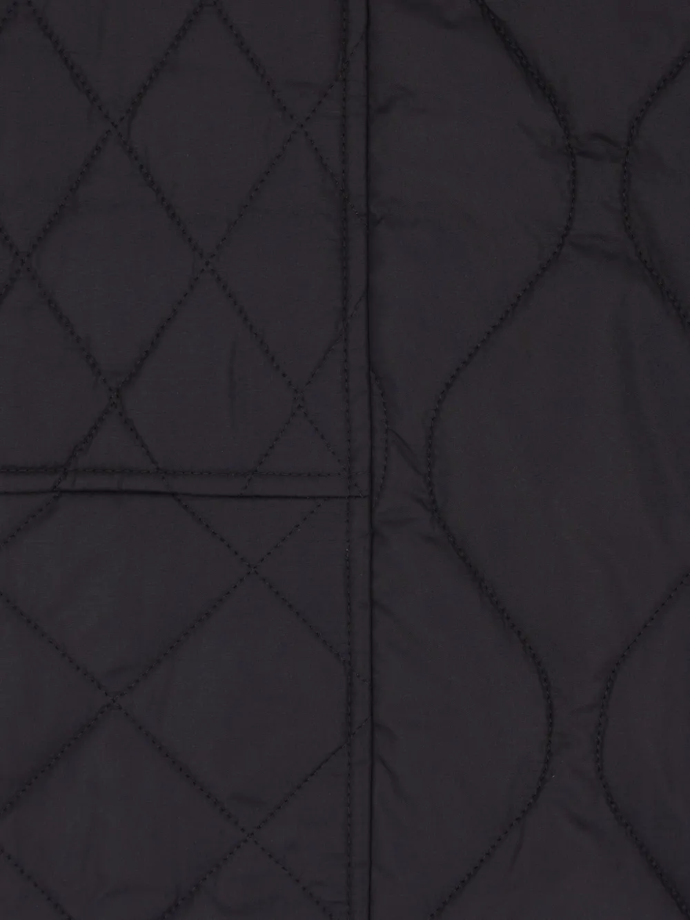 Barbour Quilted Corduroy-collar Jacket In Black