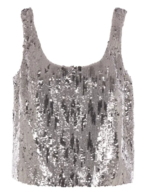 Elie Saab top bordado con lentejuelas