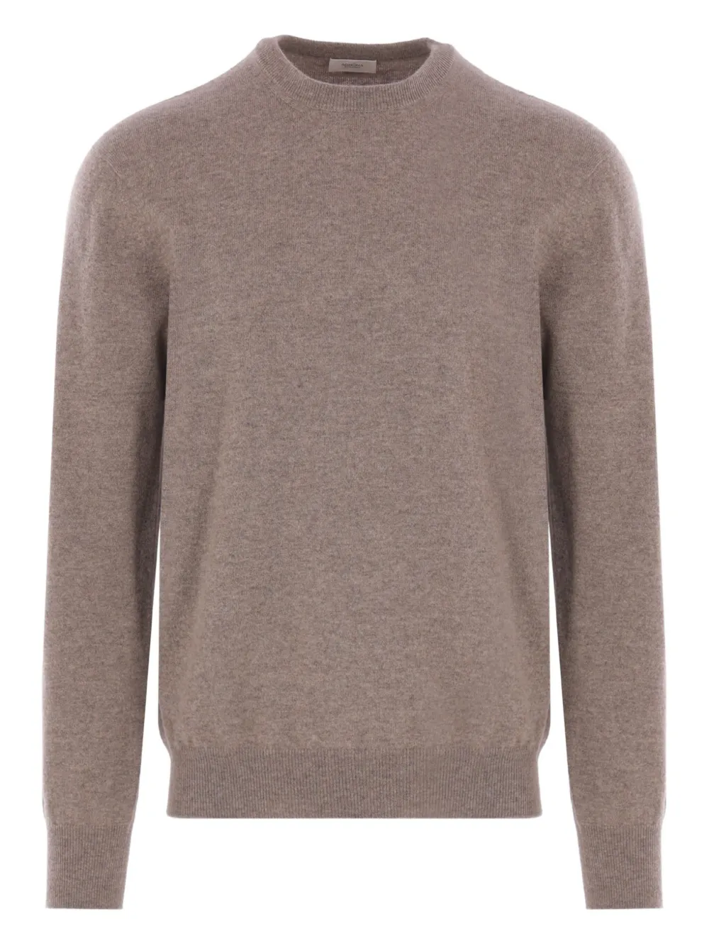 Agnona Crew-neck Ribbed-trim Sweater In Neutral