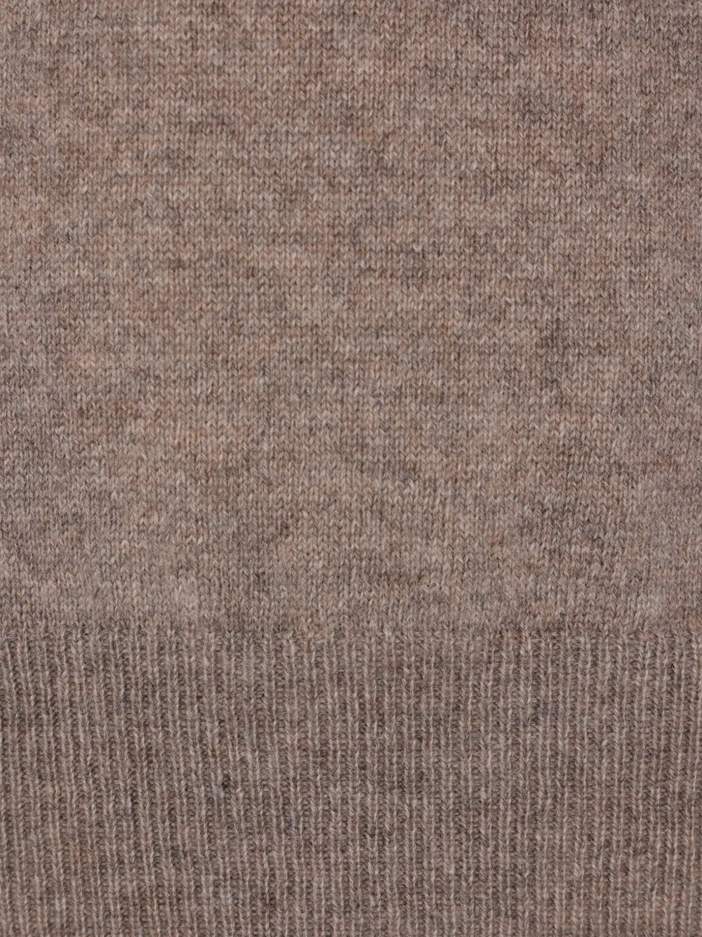 Agnona Crew-neck Ribbed-trim Sweater In Brown