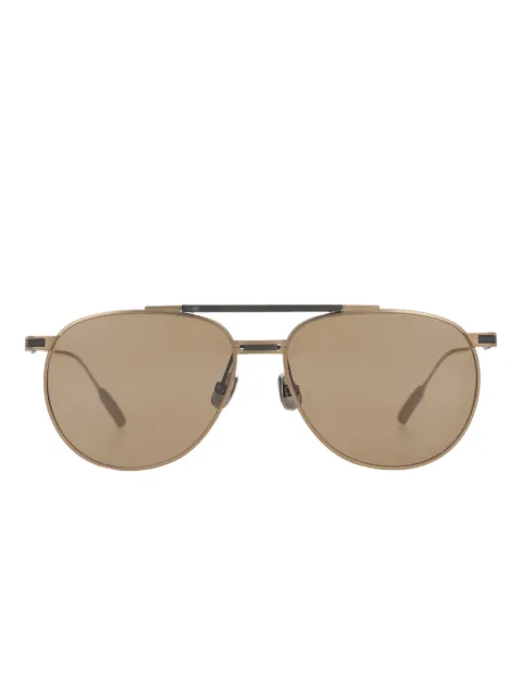 Brunello Cucinelli round pilot sunglasses