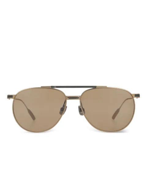 Brunello Cucinelli round pilot sunglasses