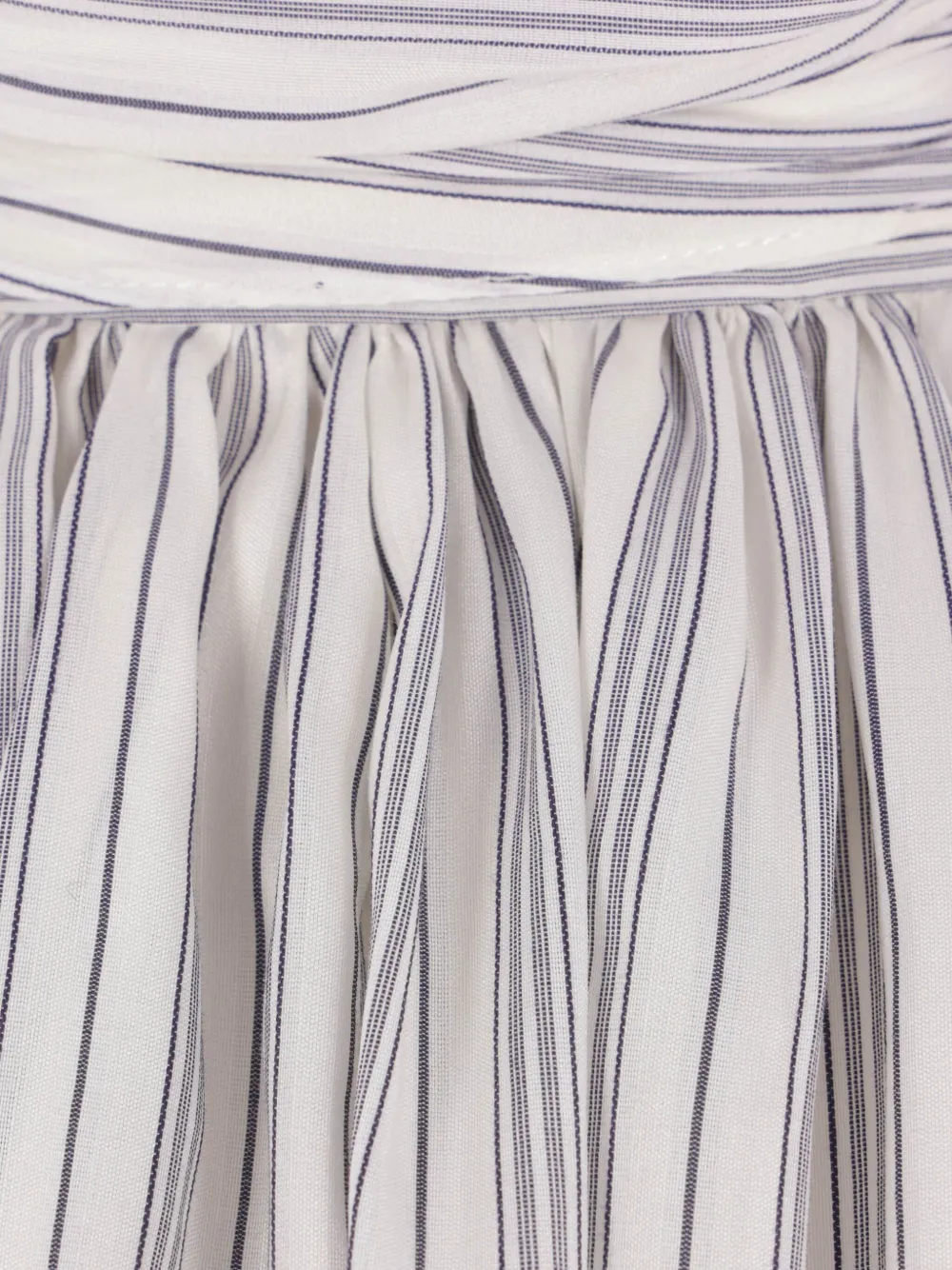 phaeonia Blouse met pofmouwen en sjaalkraag Wit