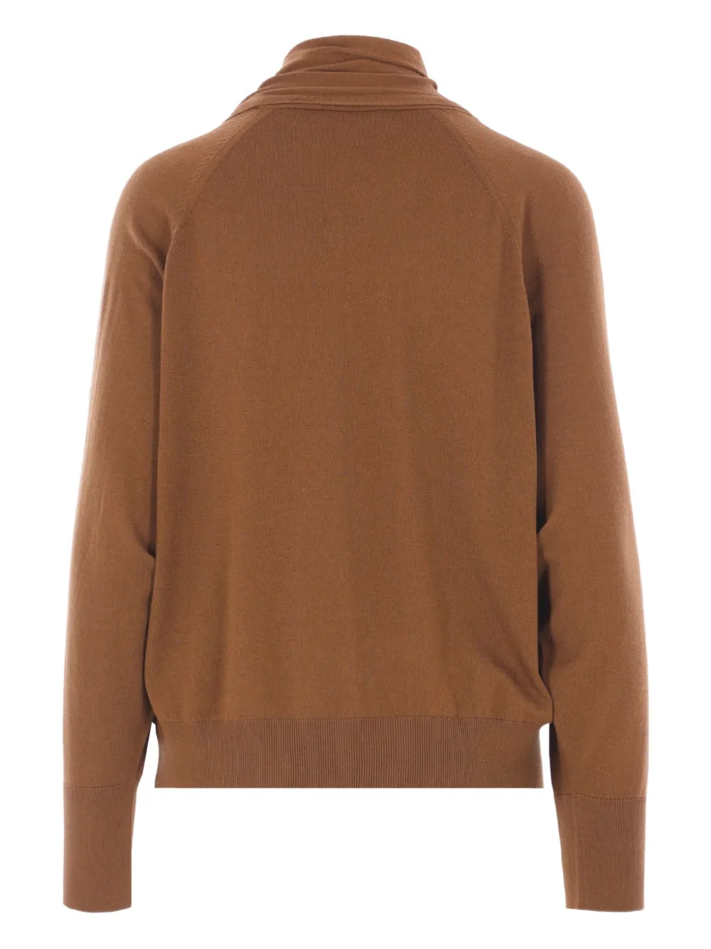 Zanone asymmetric-neck scarf sweater | Knitted Sweaters | Image 2