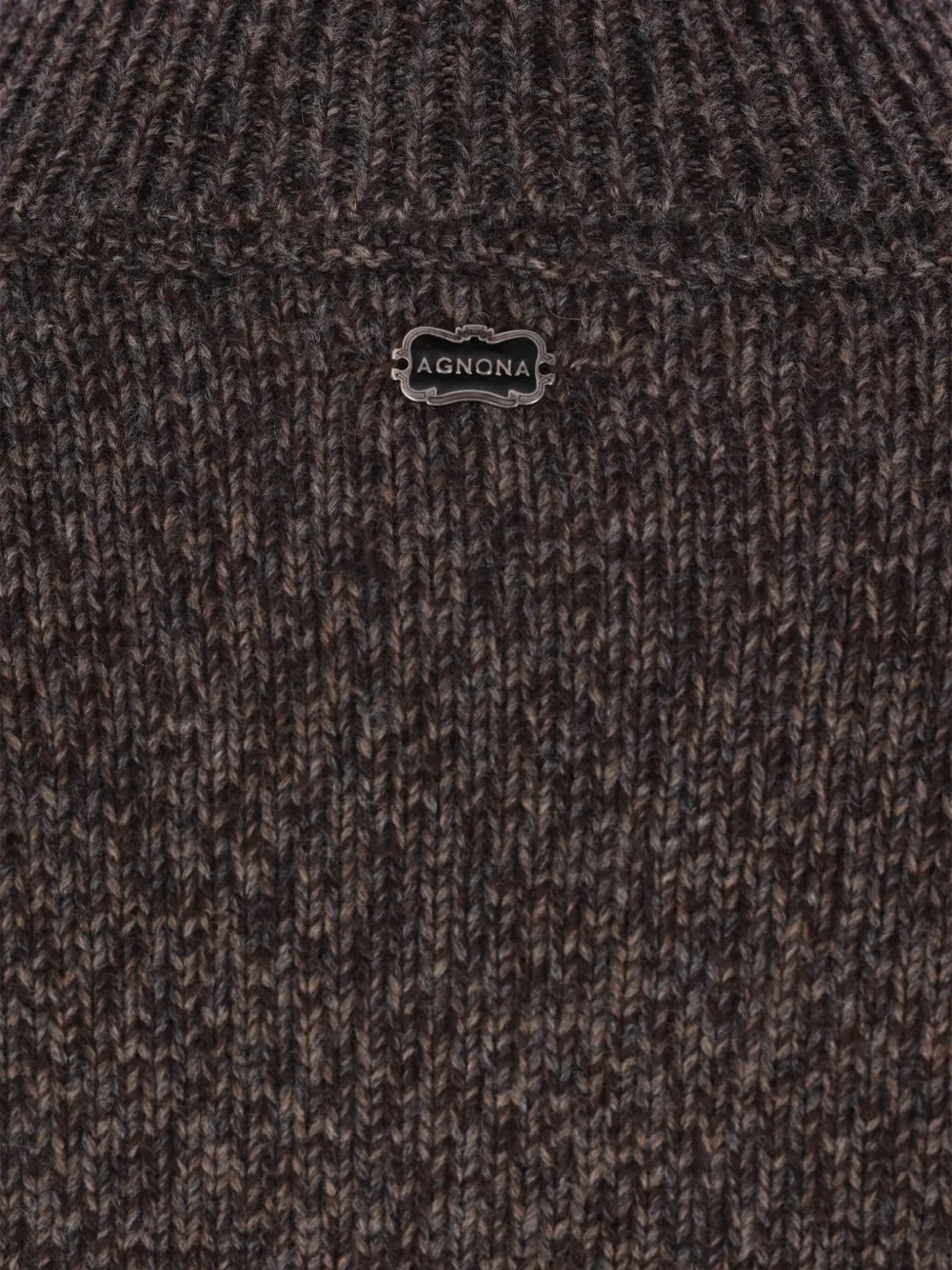 Ribbed High-Neck Cashmere Sweater