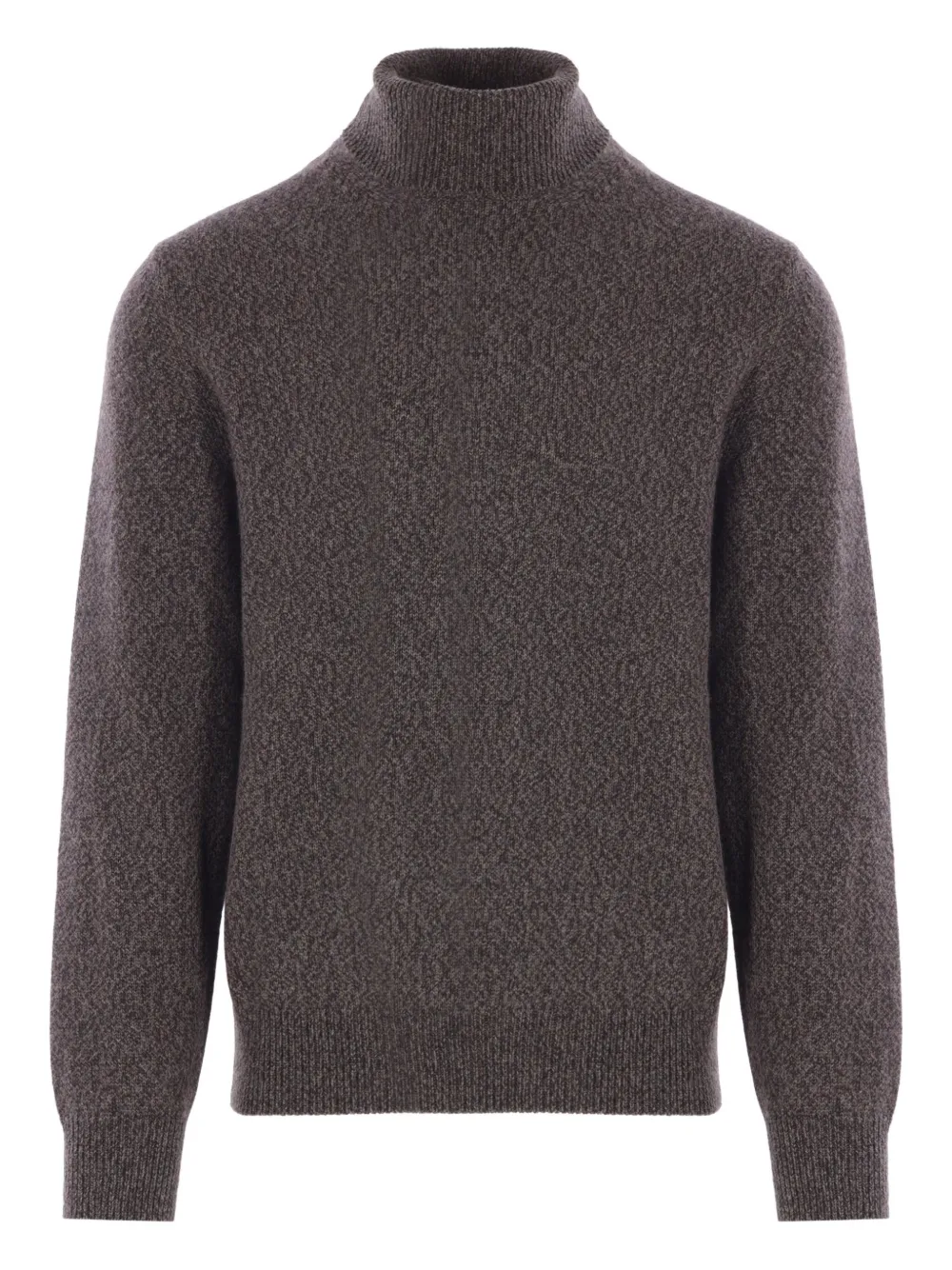 Agnona ribbed high-neck cashmere sweater | Brown | Image 1