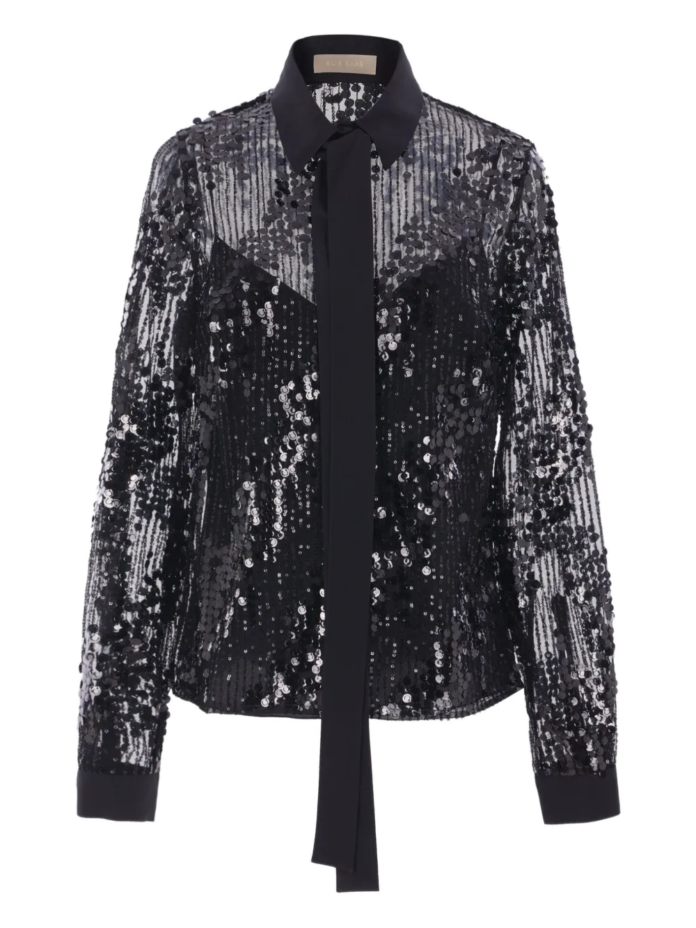 Elie Saab تيشيرت تول بترتر | أسود | Image 1