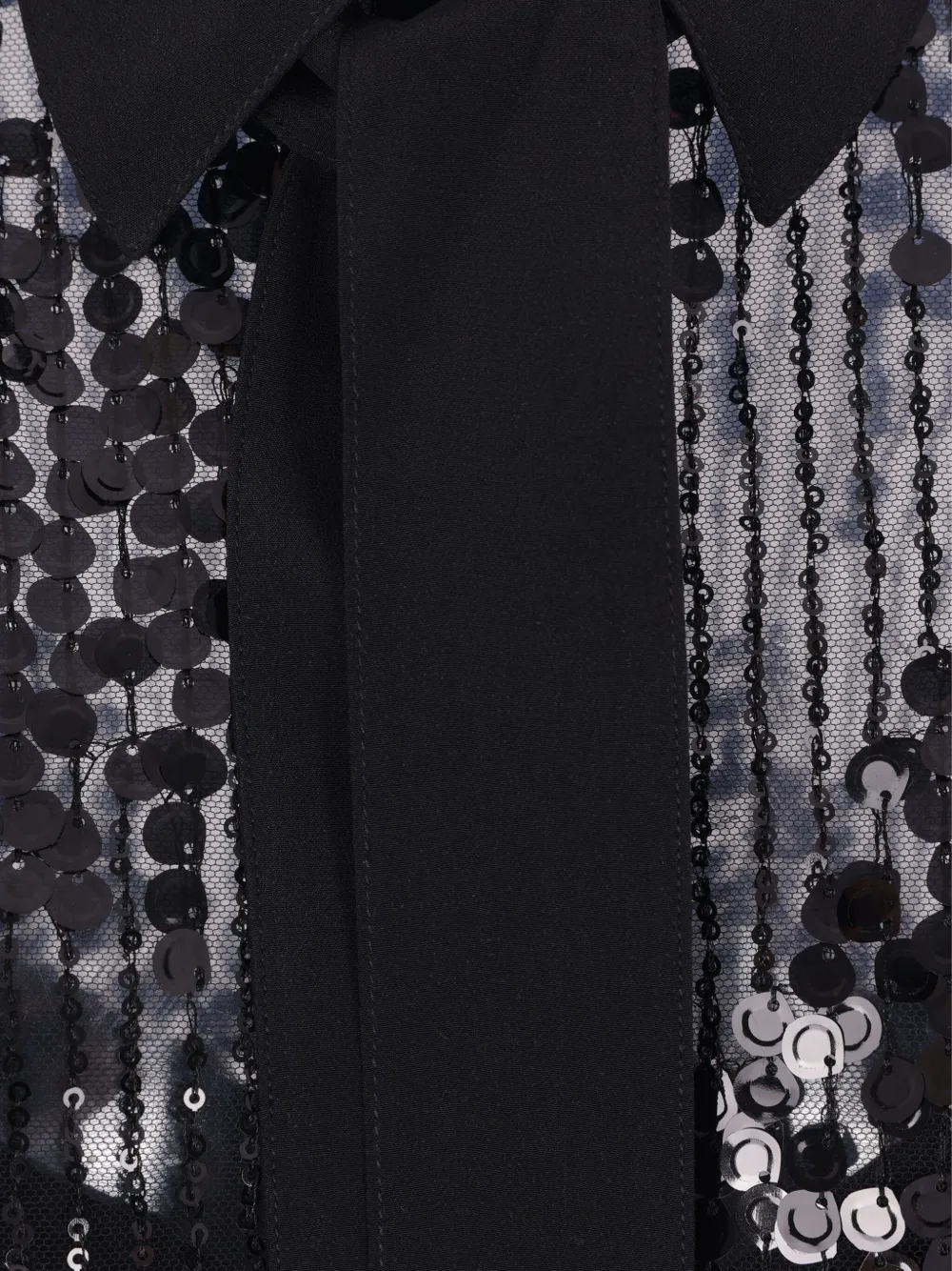 Elie Saab Tulen blouse met pailletten Zwart