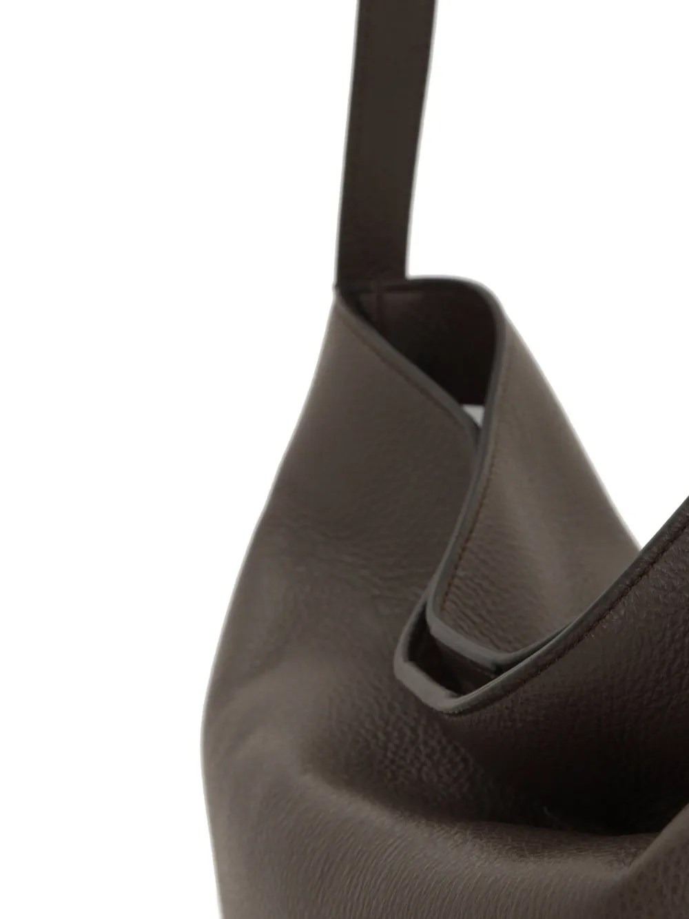 Aesther Ekme Leren schoudertas Bruin