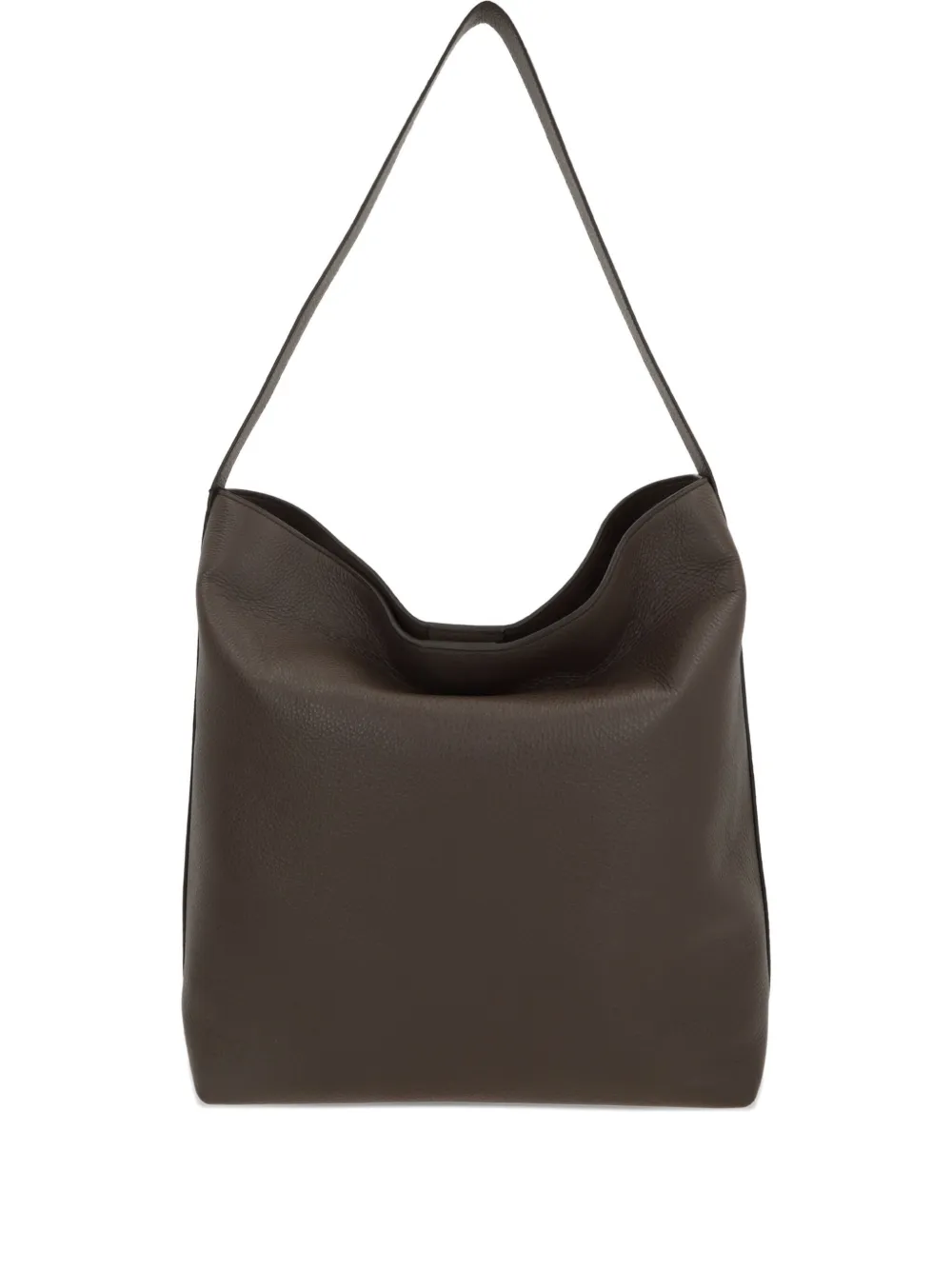 Aesther Ekme grained leather shoulder bag - Marrone