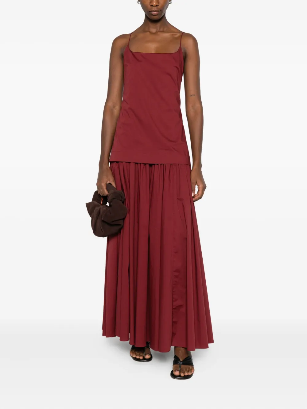 STAUD pleated spaghetti-strap maxi dress | Day Dresses | Image 2