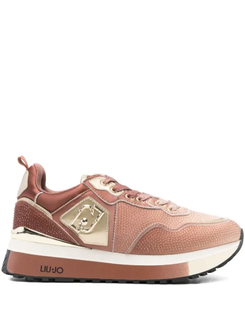 LIU JO tenis con placa del logo y plataforma