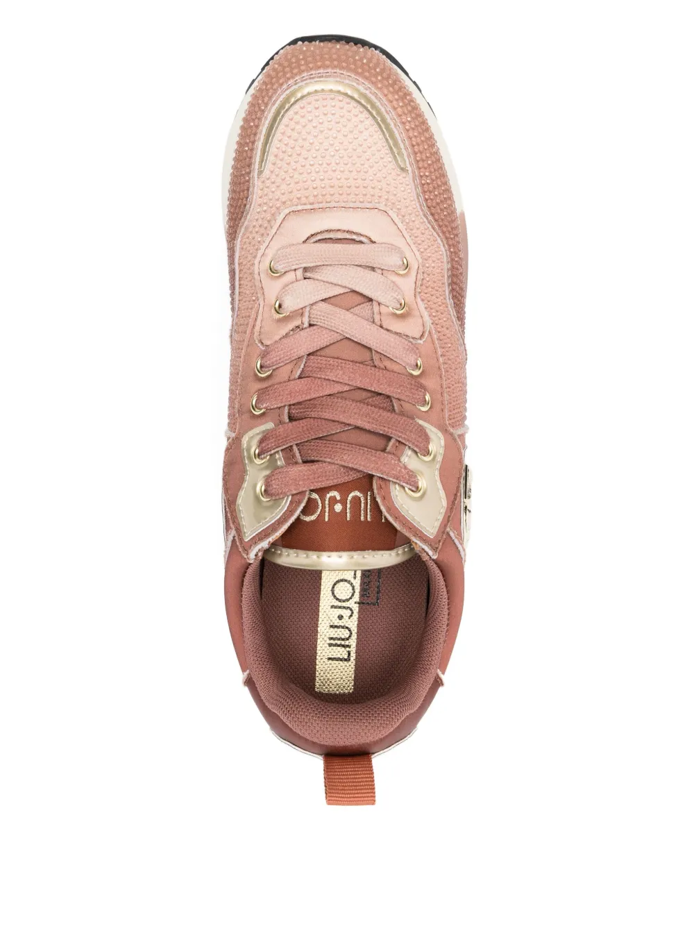 LIU JO logo-plaque platform trainers Pink