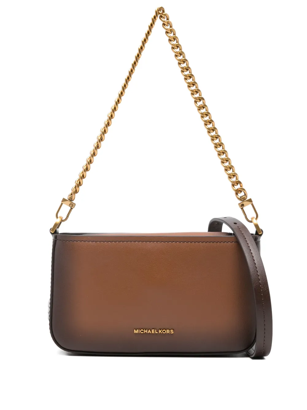Michael Kors Bryant chain-strap leather satchel - ブラウン Michael Kors Bryant chain-strap leather satchel - ブラウン