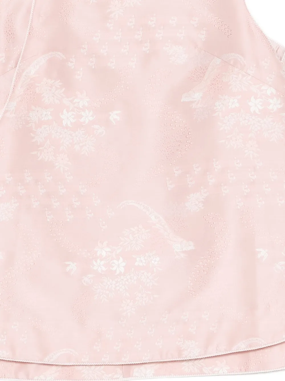 Shiatzy Chen Scape-of-curve Embroidered Gilet In Pink