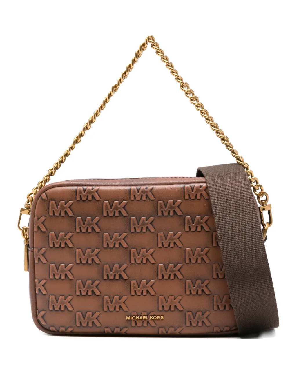 Michael Kors モノグラム ショルダーバッグ - ブラウン Michael Kors モノグラム ショルダーバッグ - ブラウン