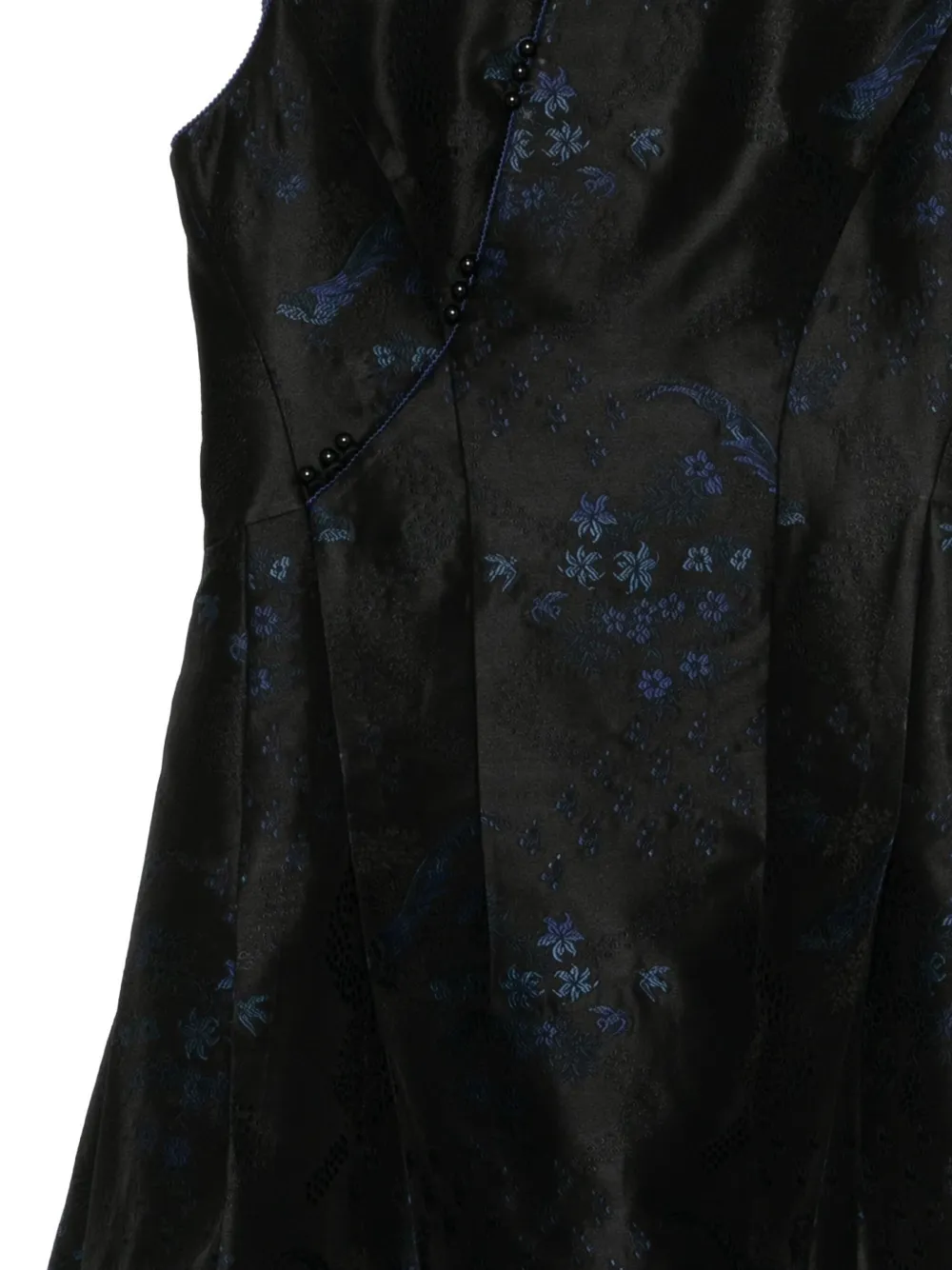 SHIATZY CHEN Midi-jurk met jacquard Zwart