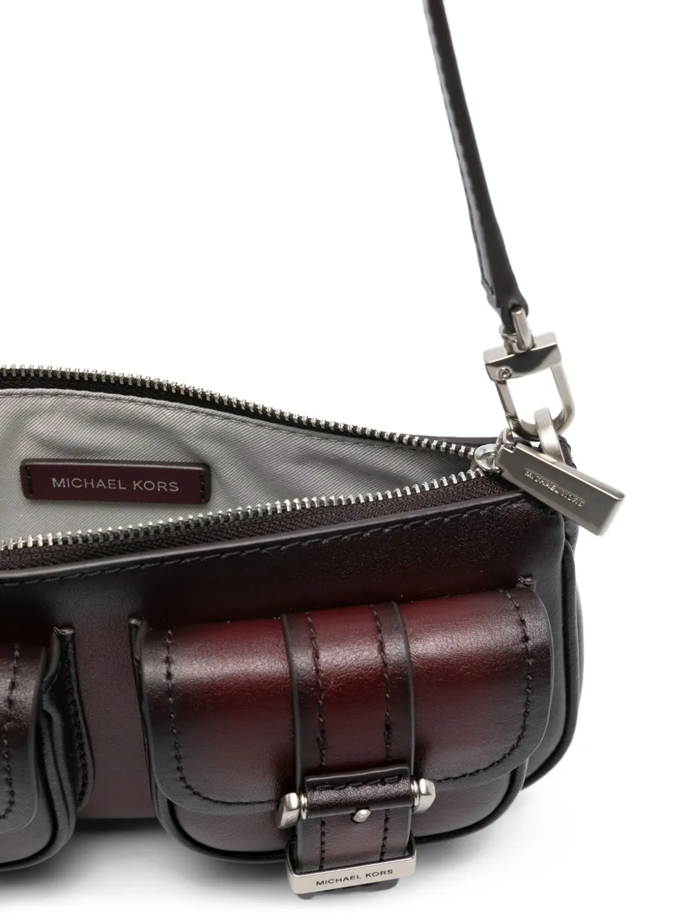 Michael Kors Schoudertas met omslag en gespdetail Rood