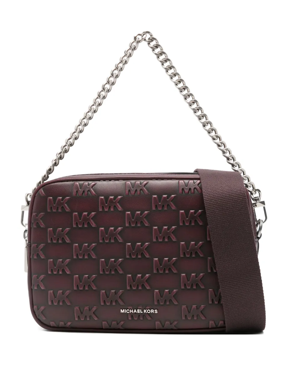Michael Kors logo-plaque chain-strap shoulder bag - レッド Michael Kors logo-plaque chain-strap shoulder bag - レッド