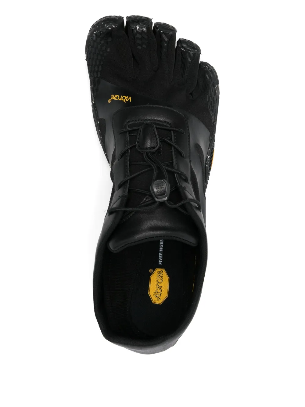 Vibram Five-toe Lace-up Sneakers In Black