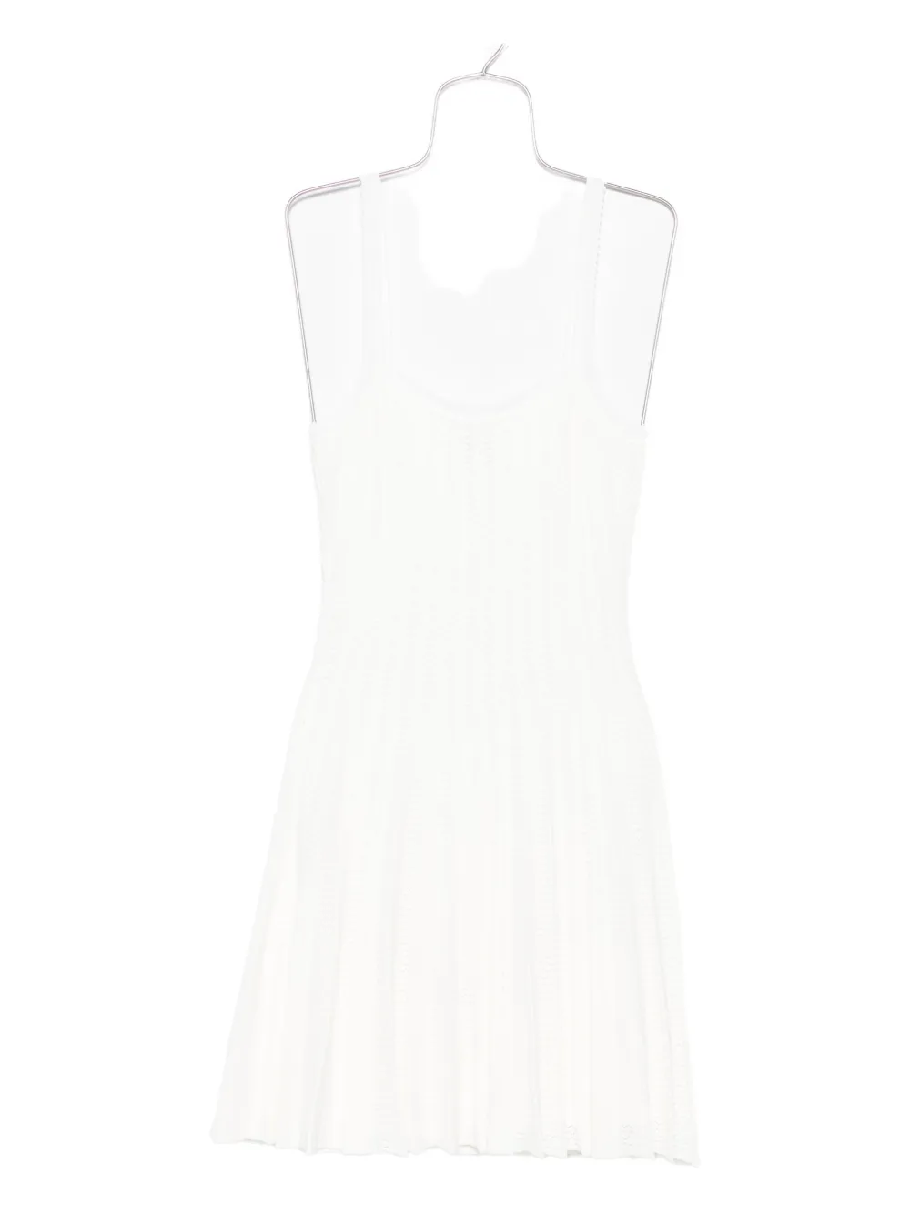 STAUD pleated sleeveless dress - Bianco