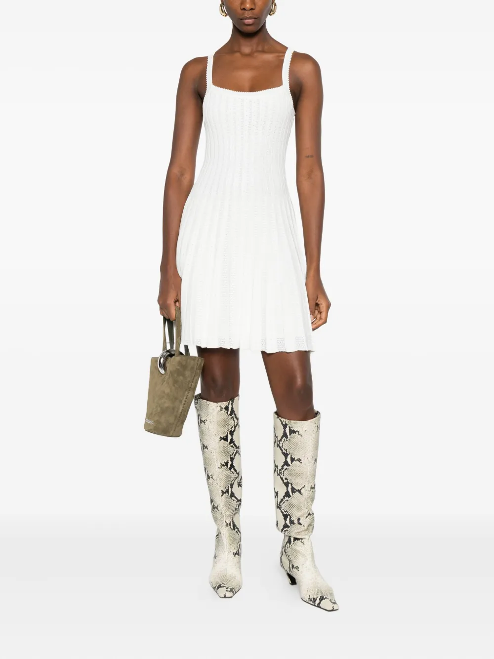 STAUD pleated sleeveless dress | Day Dresses | Image 2