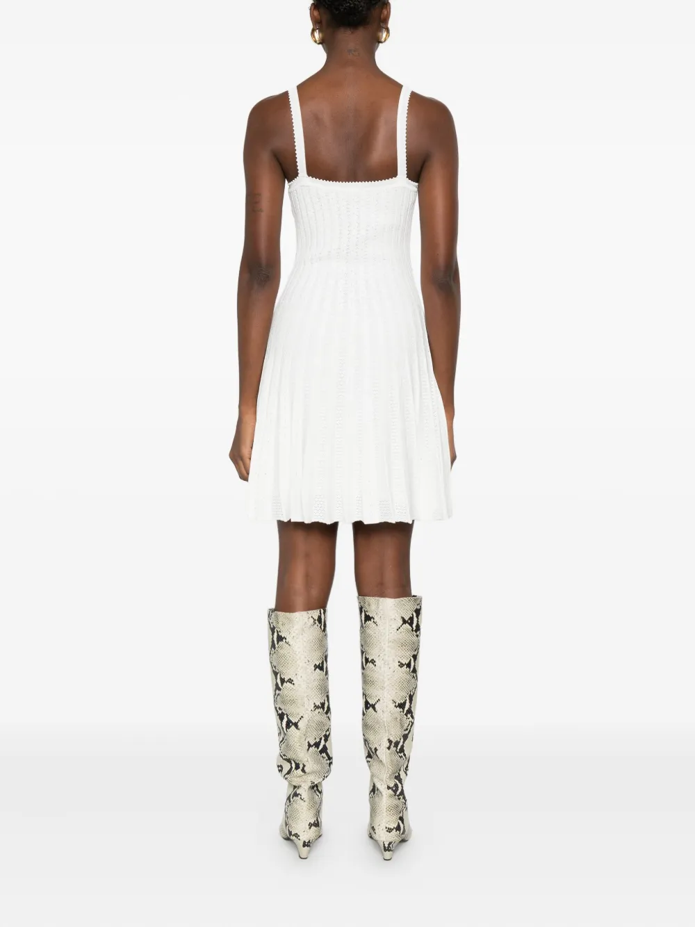 STAUD Mouwloze jurk Wit