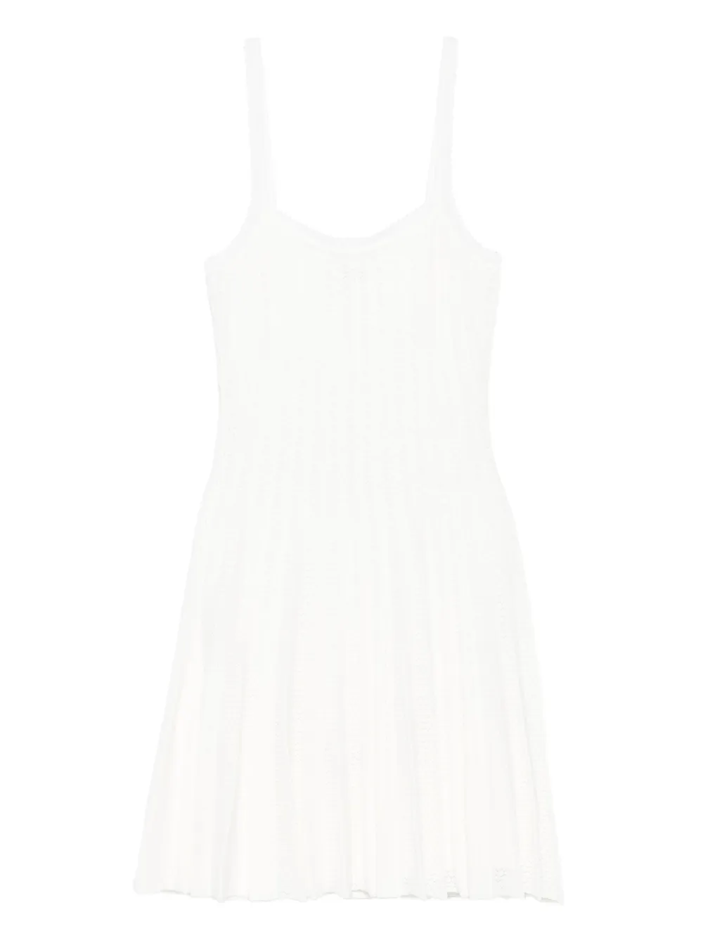 STAUD pleated sleeveless dress | White | Image 1