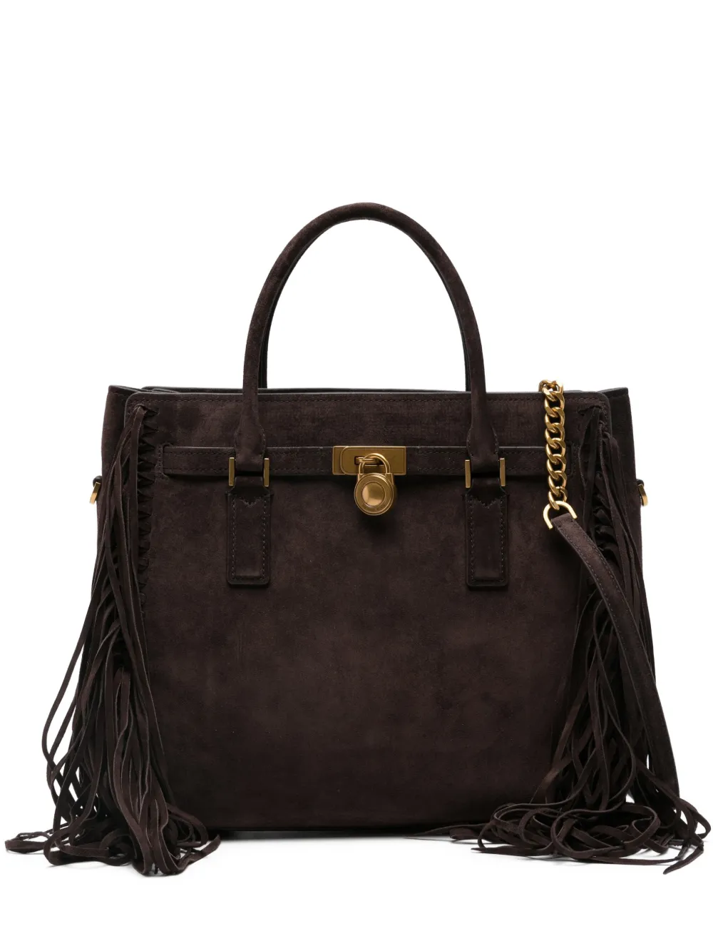 Michael Kors フリンジ ハンドバッグ - ブラウン Michael Kors フリンジ ハンドバッグ - ブラウン