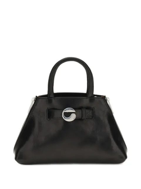 Coperni Mini Data zip-detail leather tote bag