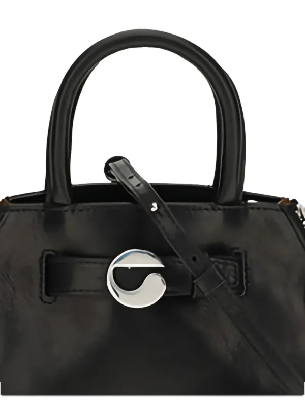 Coperni Mini Data レザーハンドバッグ | ブラック | FARFETCH JP