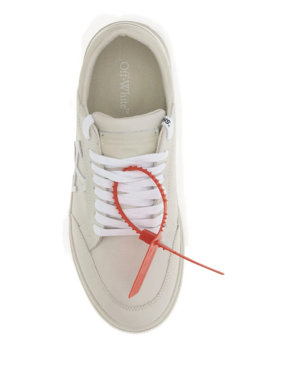 Off-white Vulcanized Arrow-logo Low Sneakers In White