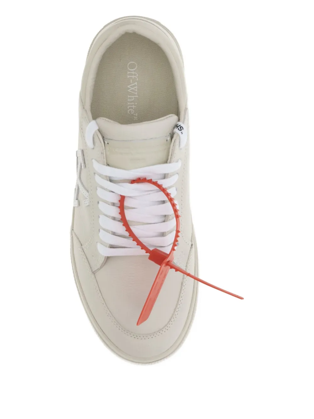 Off-white Vulcanized Arrow-logo Low Sneakers In White