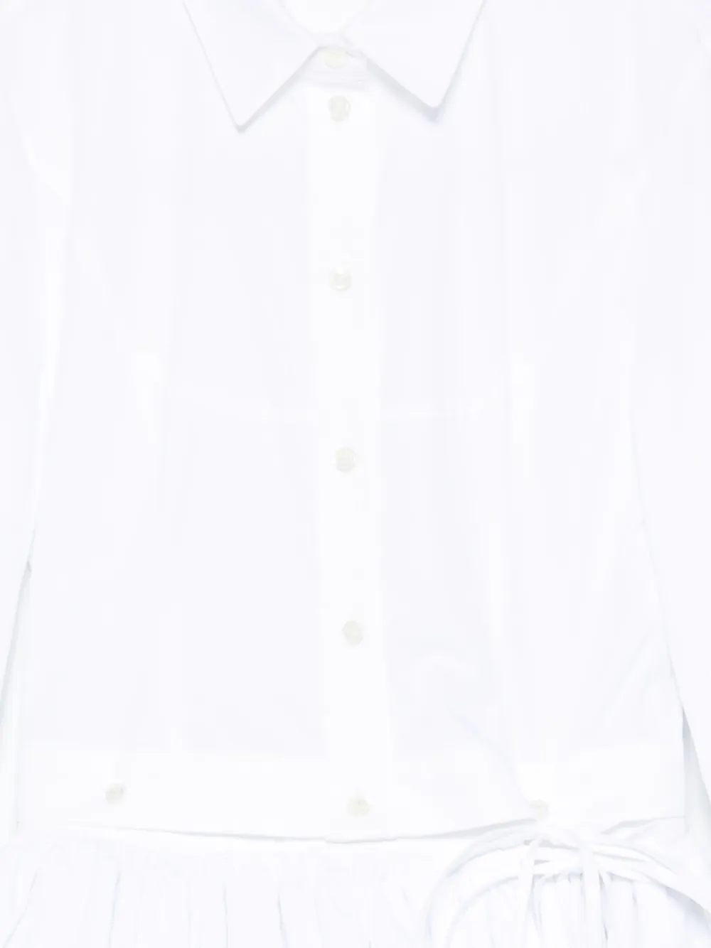 Rokh Pleated-panel Shirt In Animal Print
