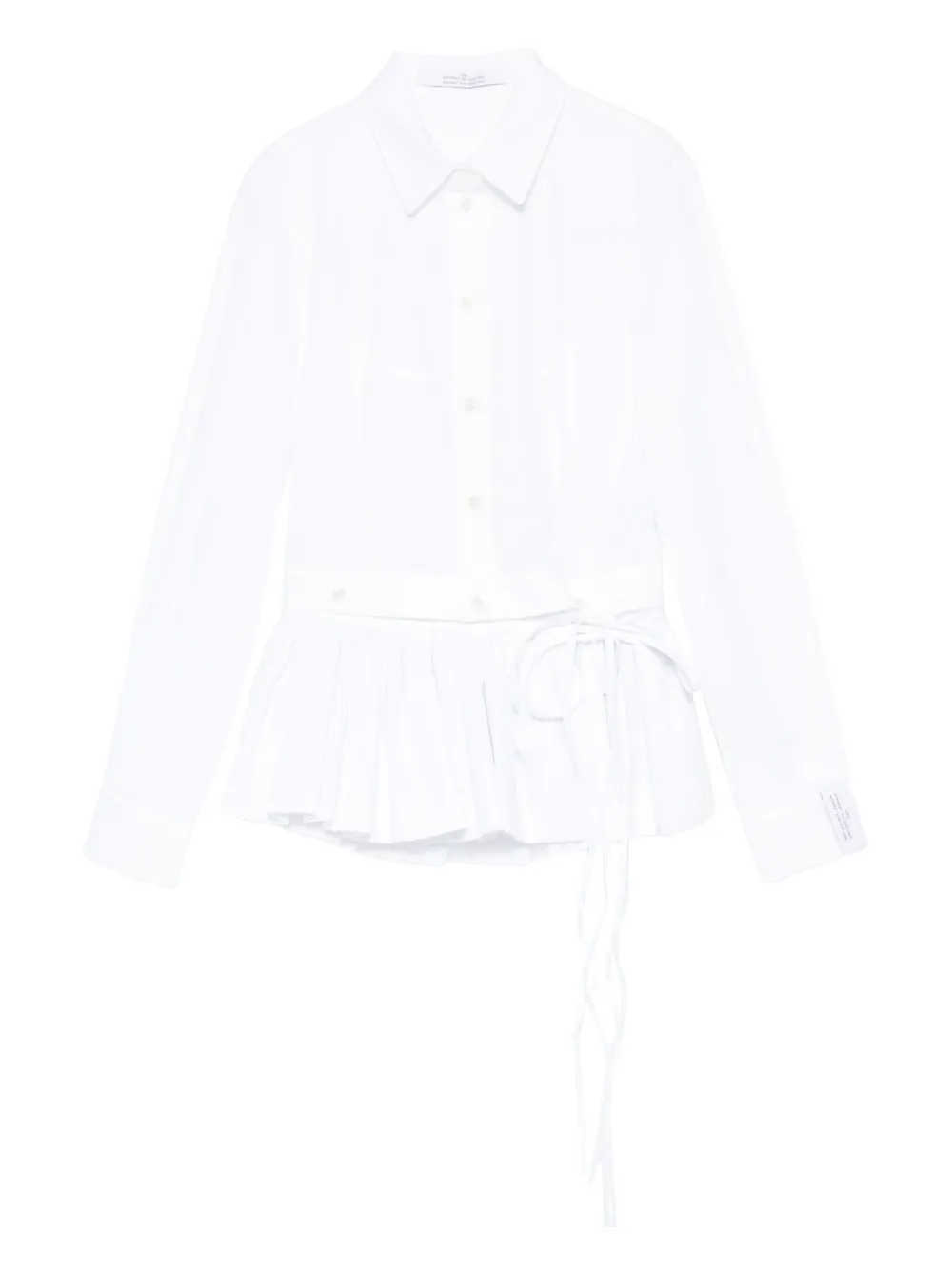 Rokh pleated-panel shirt | White | Image 1