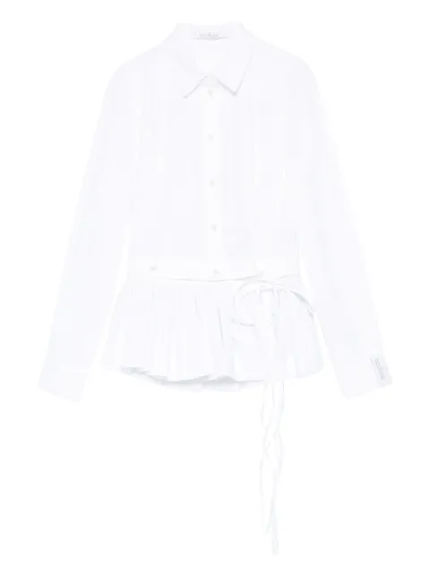 Rokh pleated-panel shirt