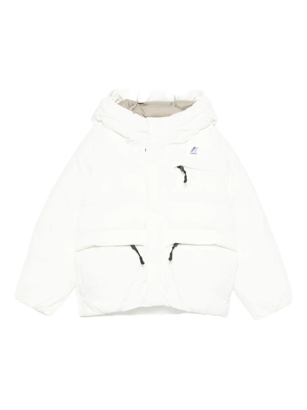 K Way Kids hooded puffer jacket - Bianco