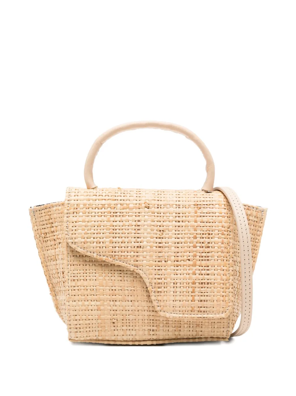 ATP Atelier Montalcino raffia tote bag - BEIGE ATP Atelier Montalcino raffia tote bag - BEIGE