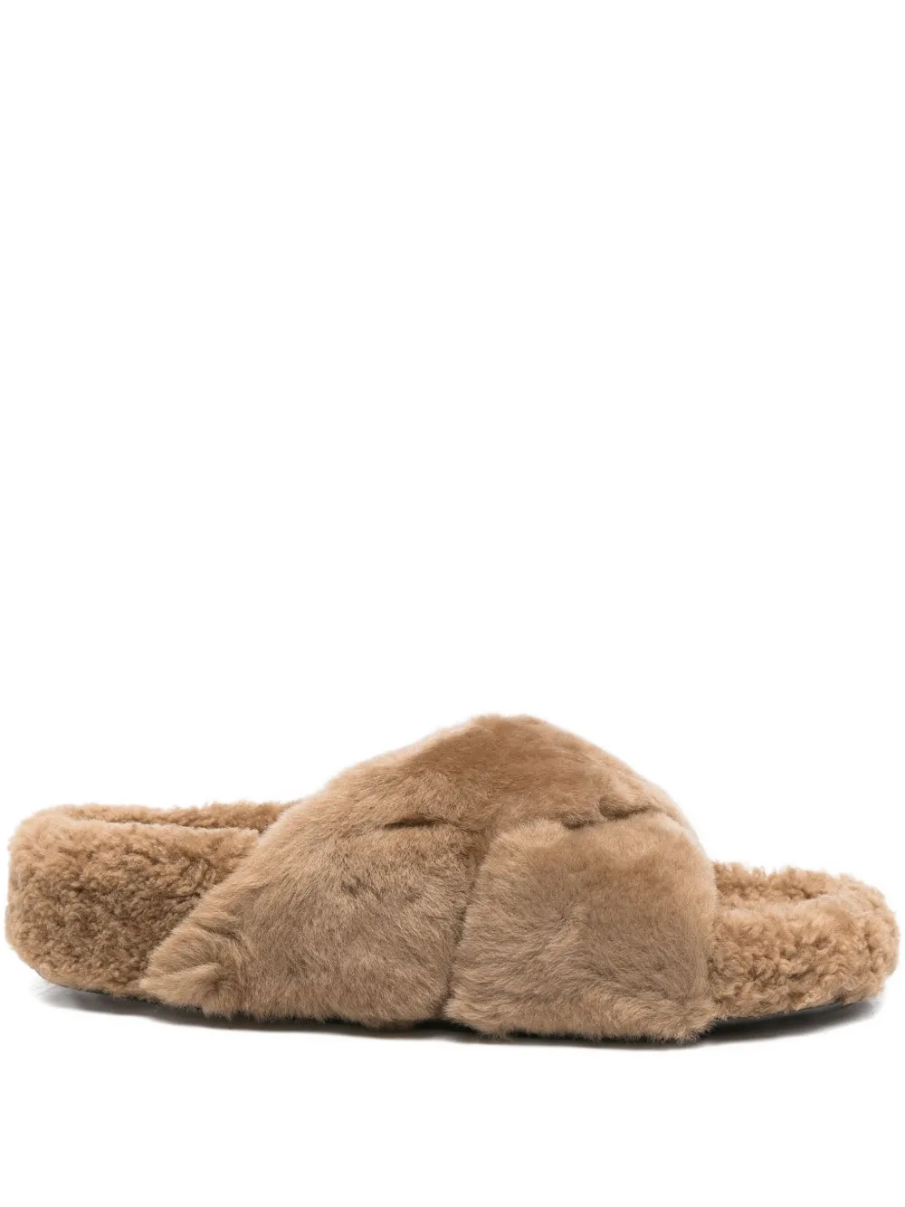 ATP Atelier shearling slippers Neutrals